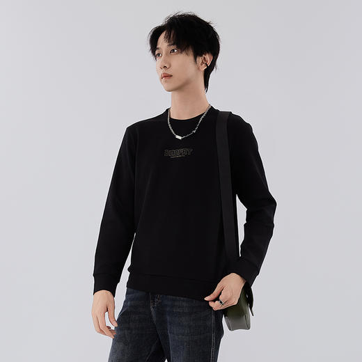 【新品上新】HX 春秋季圆领卫衣空气层面料Y106530003101 商品图1