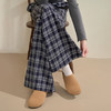 西遇格子休闲裤女秋季新款复古高腰宽松显瘦直筒阔腿裤长裤V3051286 商品缩略图4