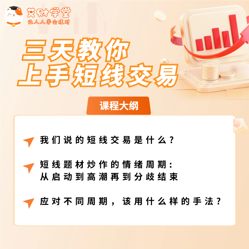 【11周年积分兑换】三天教你上手短线交易（视频录播课）