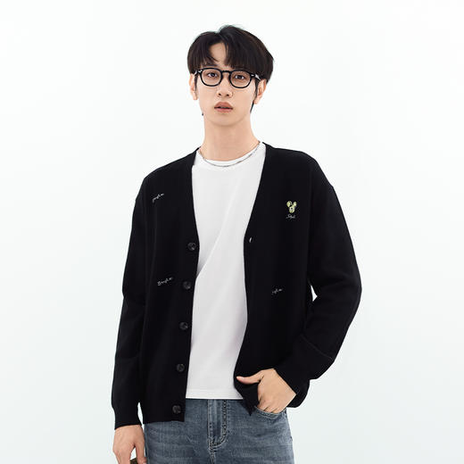 【新品上新】HX 秋季V领开胸毛衫S107533258101 商品图2