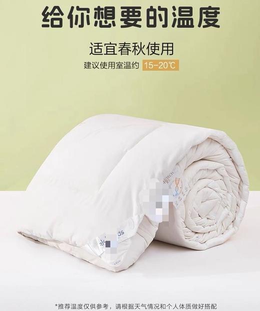 【多妈团购 水家大豆纤维抗菌被子（水家剪标款）】柔软舒适，透气轻盈，加了20大豆纤维 软软糯糯，绿色安全，抑菌防螨，A类母婴级用料，温暖舒服-圆圆家纺 商品图5