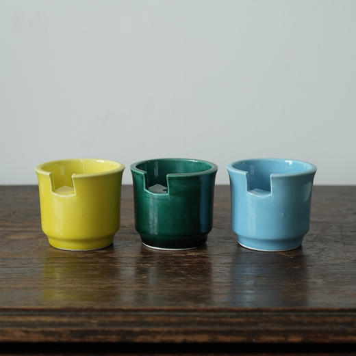 【苏州】日本中古陶瓷烟皿 三色入 商品图0