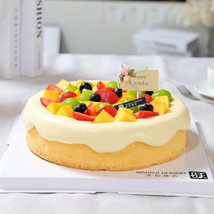 水果海盐芝士蛋糕-夏日限定爆款水果芝士蛋糕清新海盐口味