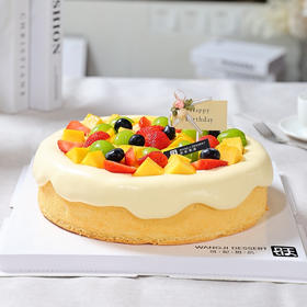 水果海盐芝士蛋糕-夏日限定爆款水果芝士蛋糕清新海盐口味