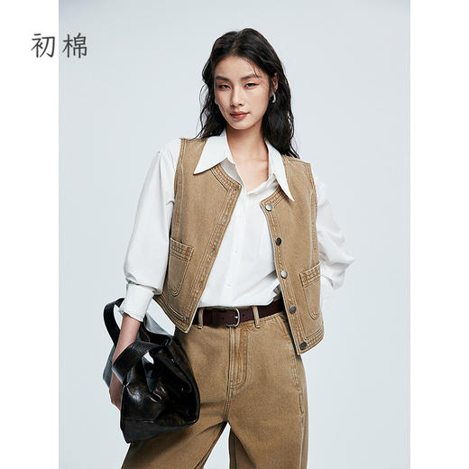 【弯刀裤】初棉侧缝前移设计香蕉裤牛仔裤362619008 商品图0