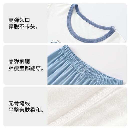 儿童睡衣莫代尔套装春夏薄款睡衣男童睡裤夏季韩版a类家居服儿童 商品图3