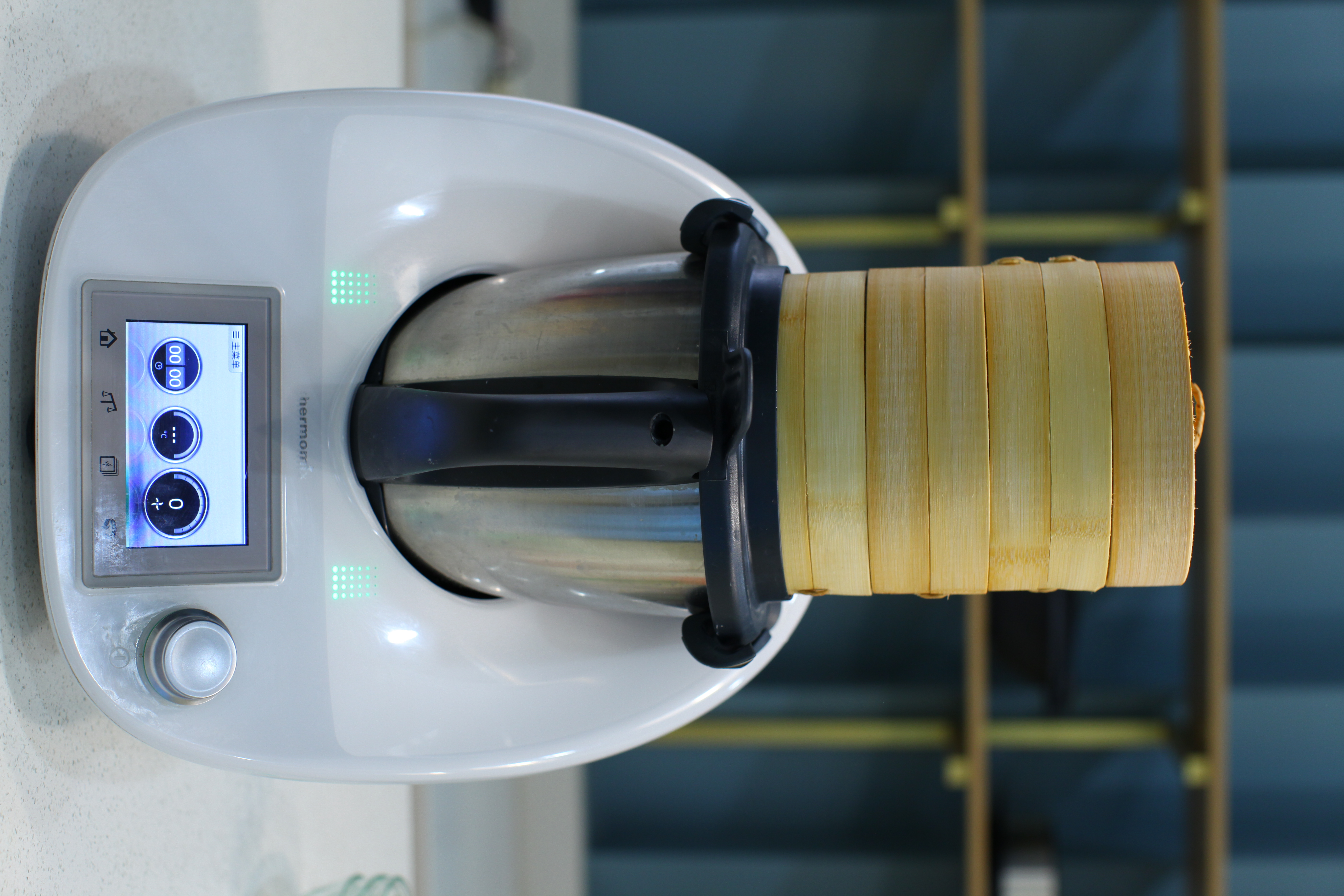 美善品TM5专用TM6蒸笼手工竹制蒸饺子小笼包蒸馒头包子三笼一盖