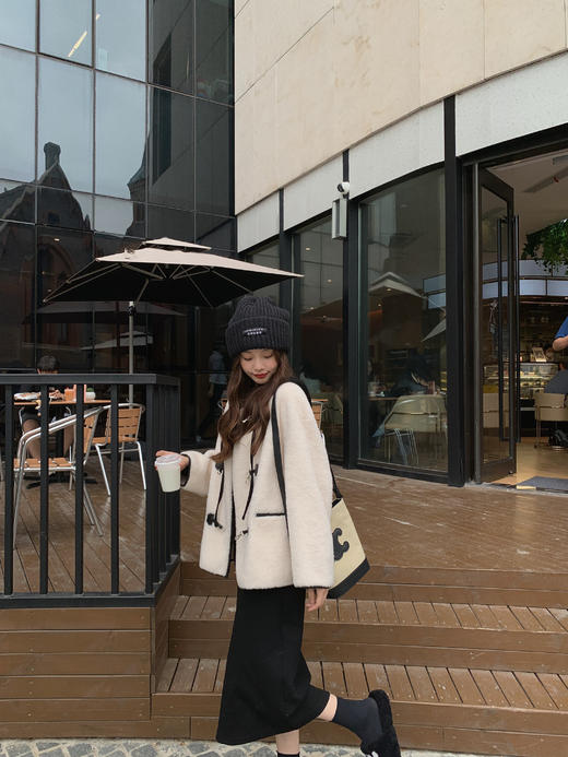 金蘑菇菇 XXS/XS   奶香假期 / 显瘦减龄氧气感卫衣裙内搭连衣裙 商品图4