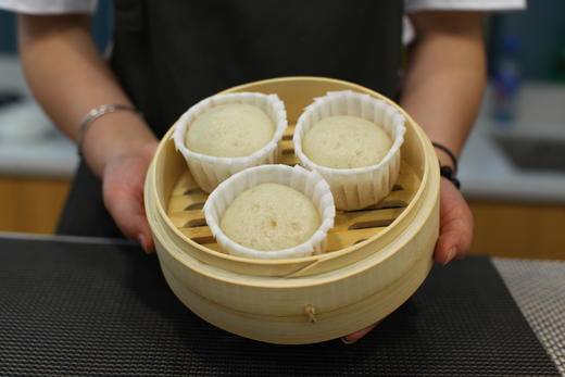 美善品TM5专用TM6蒸笼手工竹制蒸饺子小笼包蒸馒头包子三笼一盖 商品图3