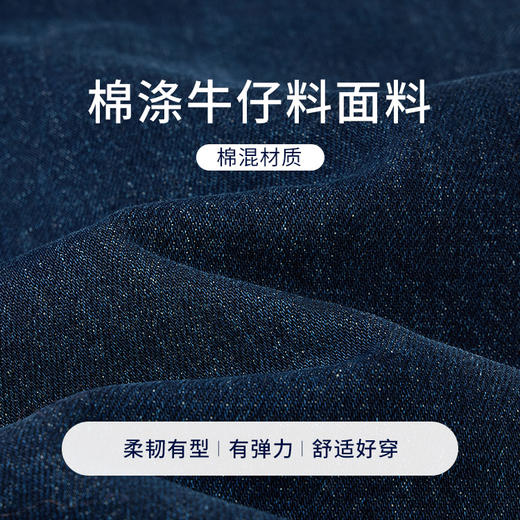 【商场同款】CNT5910 “ 深海蓝牛仔裤  ” 阔腿牛仔裤，拉长腿部线条，修饰双腿 深邃的原色加水洗渐变色 显瘦立体 商品图2