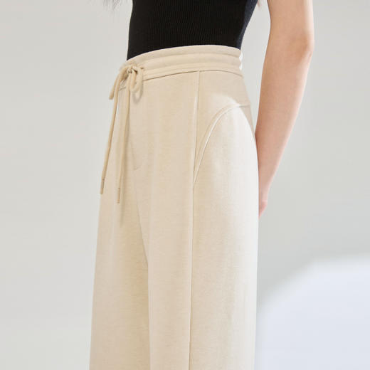 「高货sh」全新升级【铂金会员247/天猫329/差价82】(95252)洛诗琳百搭显瘦微喇卫裤2025秋季新款高腰直筒显瘦休闲裤 商品图3