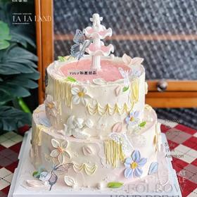 ［私人订制双层许愿池创意蛋糕］请至少提前一天预订