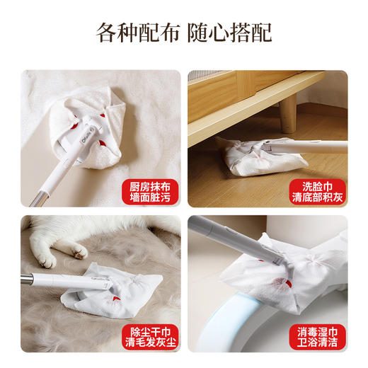 好媳妇洗脸巾拖把一次性家用懒人夹布拖把清洁专用迷你静电除尘三角小拖把 商品图4