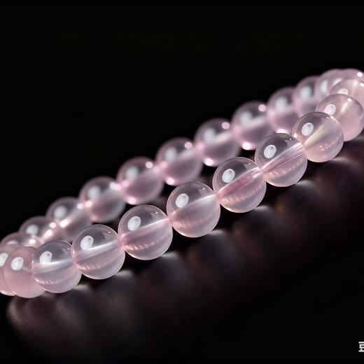 收藏级冰种马粉水晶手串 自然剔透 颗颗精选 商品图1