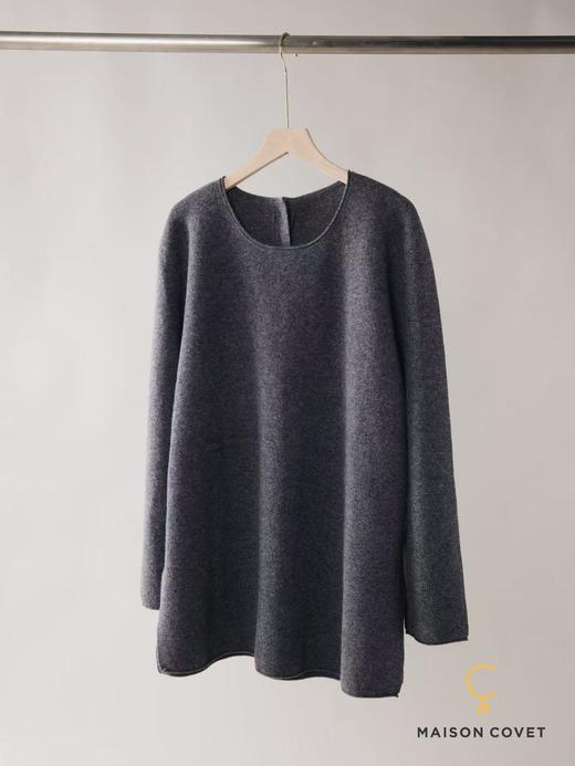MAISON COVET 纯山羊绒休闲圆领翻边套装 商品图8