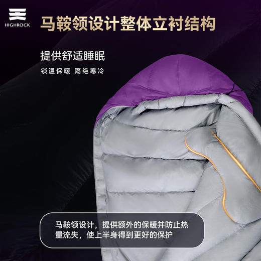 天石睡袋户外成人防寒木乃伊式鸭绒睡袋旅行登山轻量化驯鹿2.0 商品图4