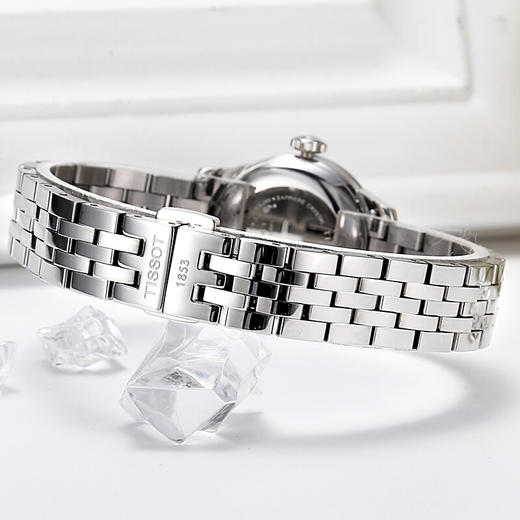 天梭Tissot力洛克系列机械女表银盘钢带 T41.1.183.34 商品图4