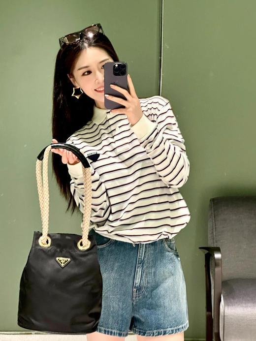 TY464- 普拉达 25新款条纹翻领polo衫(PG*MM)9.16直播款 商品图2