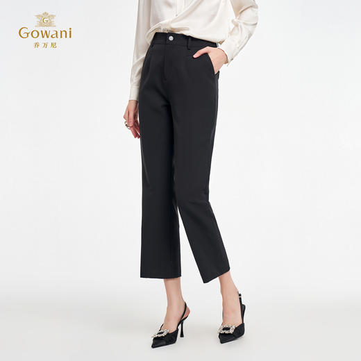 乔万尼新品时尚休闲利落感微弹直筒裤ED2F432 商品图1