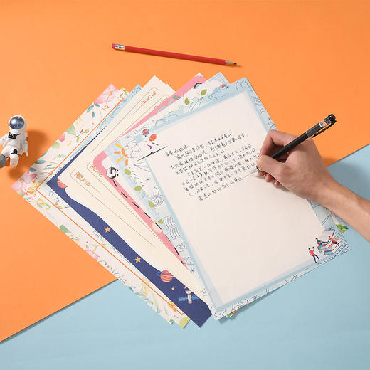 好看的漂亮信笺彩纸创意带图案A4纸彩色打印纸可书 商品图2