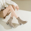 Westory2025年冬季水台烫钻圆粗跟方头瘦瘦靴百搭包腿短靴W25DS85421 商品缩略图6