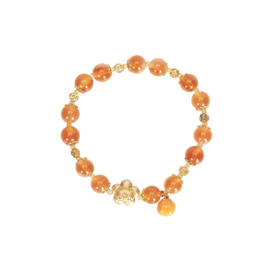 大英博物馆 巴斯特系列 糖心玛瑙 柿柿如意手链 商品图5