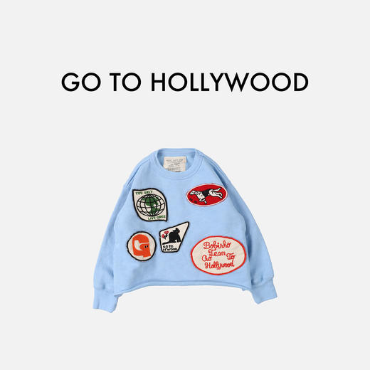 日本G2H童装 GO TO HOLLYWOOD PEACE 徽章运动衫卫衣 商品图4