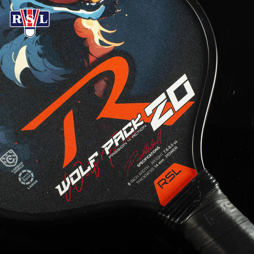RSL亚狮龙匹克球拍Bullseye 10 球拍Wolf Pack 20匹克拍Juliet 30全碳素Romeo 40壁球拍 商品图4