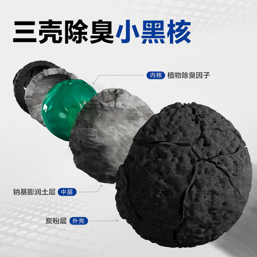 【强效除臭】LORDE里兜小黑核混合猫砂除臭豆腐砂低尘去味结团2.5kg 商品图1