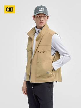 【云粉节】【95折】6楼卡特CAT秋冬款单马甲浅卡其色CO3VEW31061C12,吊牌价728现价692