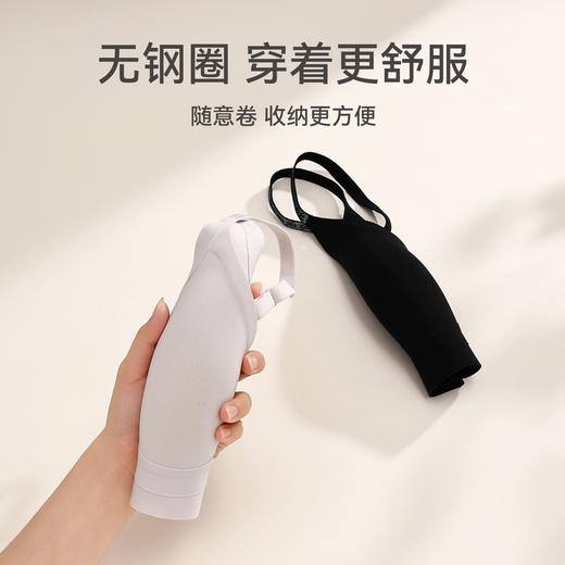 芬腾无痕内衣女小胸聚拢隐形肤色粉底液光面文胸无钢圈收副乳胸罩 商品图3