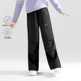 笛莎Deesha 童装女童羽绒裤2025冬新款女童工装羽绒裤