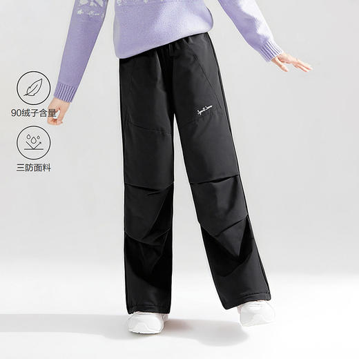 笛莎Deesha 童装女童羽绒裤2025冬新款女童工装羽绒裤 商品图0