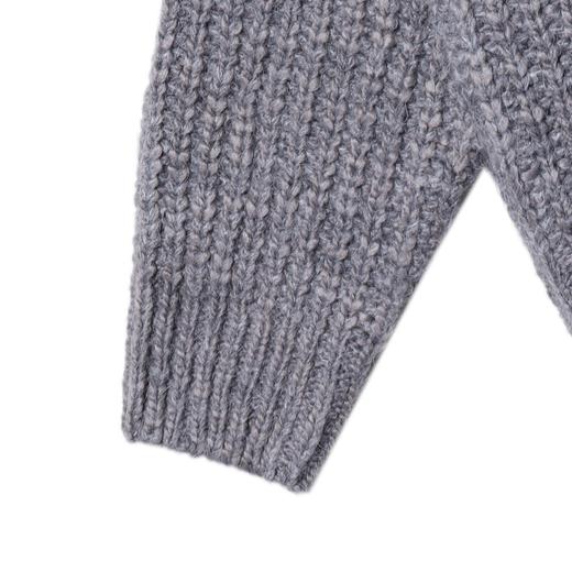 91317SDSA男士秋冬新款痞帅男装美式复古纽扣开衫V领设计师百搭毛衣 商品图3