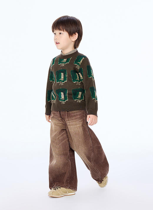 jnby   25年冬款   长袖套头毛衫  1P0311880 商品图7