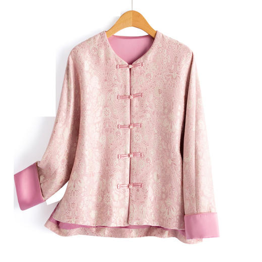 新中式提花料春装新款复古年轻款洋气显瘦上衣SYY2715 商品图4