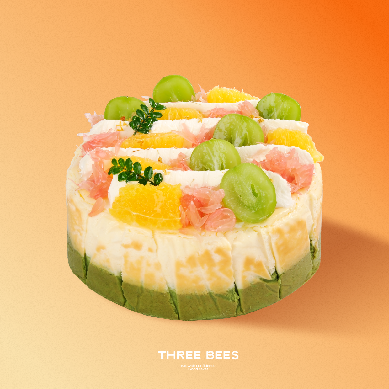 金柚抹茶巴斯克 · 0脂蜂蜜（提醒：这款是软流巴斯克，切开会有融开感，非质量问题）