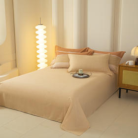 無印良品60S全棉磨毛四件套--摩卡