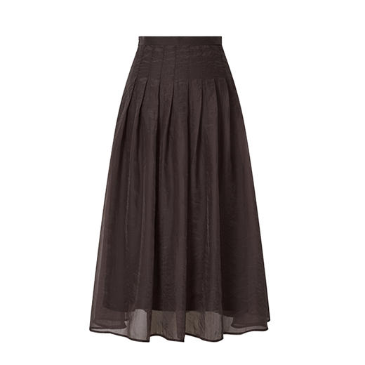 （小眠专属）HeyDress叠褶A摆挺括网纱半裙 商品图4