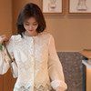 NP3303蕾丝上衣女长袖2025春季新款甜美花边装饰法式白衬衫洋气百搭衬衣 商品缩略图2