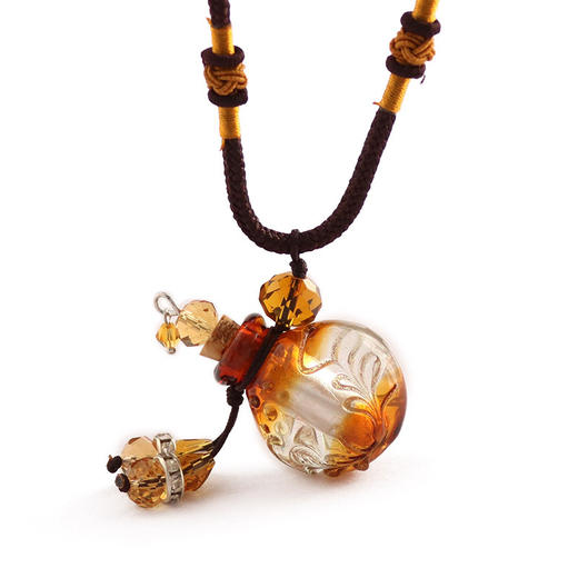 巴洛克香薰精油瓶项链琉璃吊坠闻香瓶项链女配饰送闺蜜简约饰品 商品图12