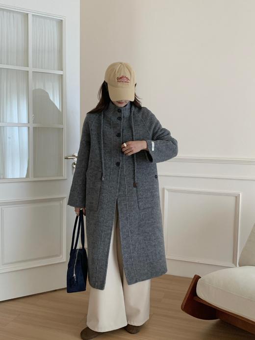 【YW】无忧购 长款毛呢大衣女高级感慵懒风洋气优雅减龄毛呢外套2503（截单后3-5天发货） 商品图3