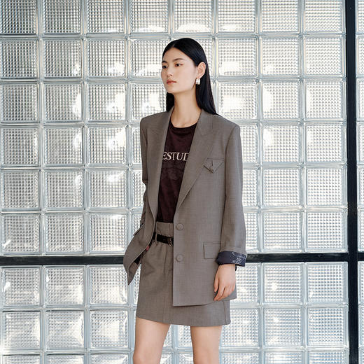 NEELLY纳俪商场同款秋新款时尚字母印花短袖T恤女舒适休闲上衣N25082T01088 商品图2