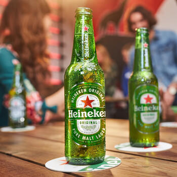 喜力经典500ml*12瓶整箱装 喜力啤酒Heineken 京东自营婚宴用酒 商品图0