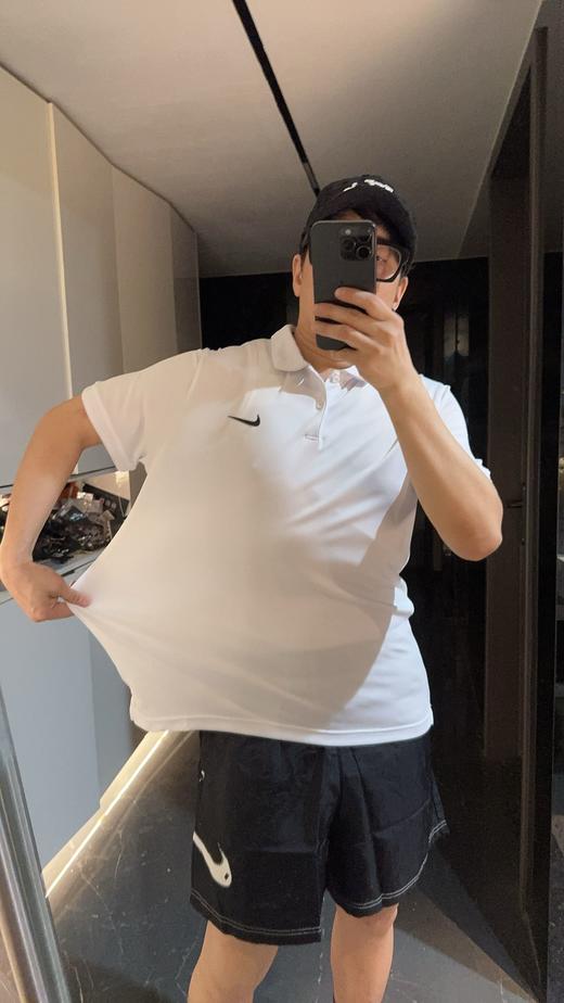 NK速干纯色运动短袖Polo衫（波哥蕾姐都是黑色M 白色XL） 商品图12
