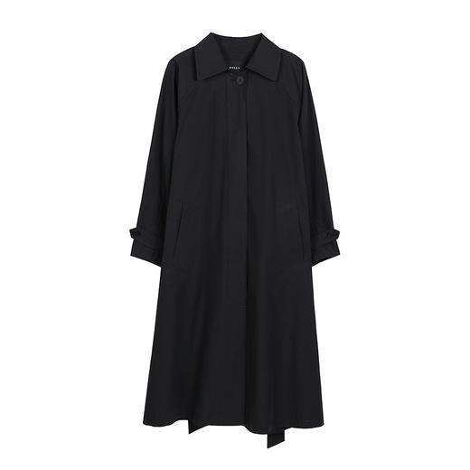 NEELLY纳俪商场同款秋季新款复古简约廓形长风衣女舒适随性外套N25083F01123 商品图3