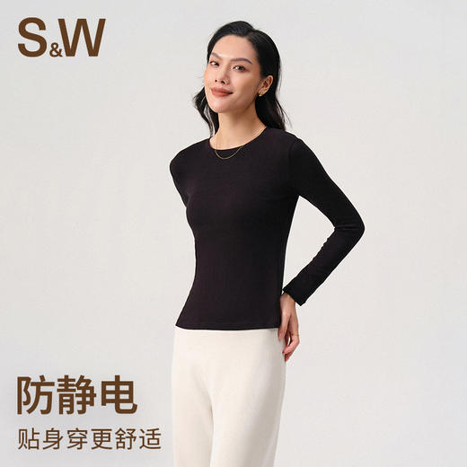 【sw速惟】修身圆领显瘦运动休闲瑜伽长袖S4AW4171 商品图11