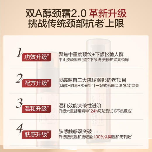 【全新升级】HBN双A醇颈霜2.0视黄醇精华颈纹霜提拉脖子淡化颈纹 商品图1