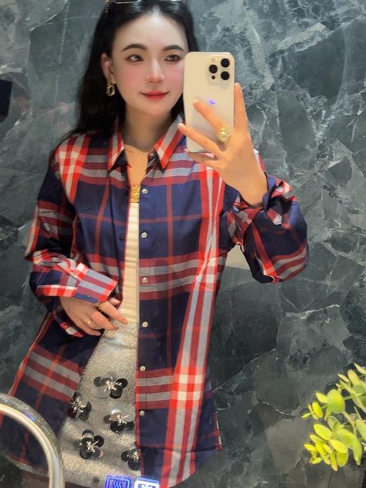 巴家经典格子刺绣限量款 商品图4