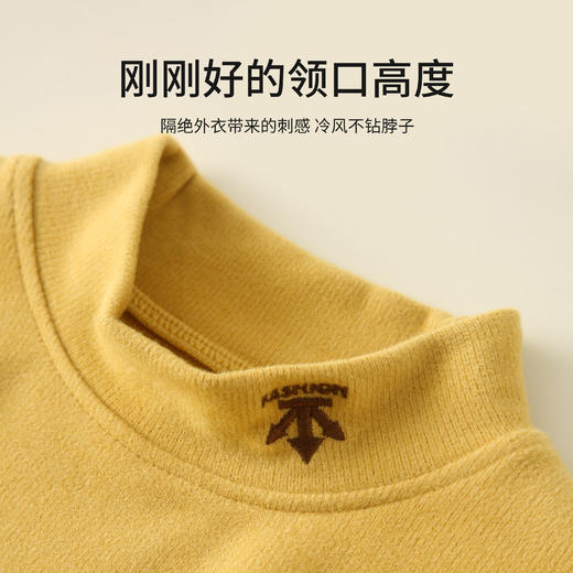 儿童德绒保暖打底衫半高领秋冬件上衣T350331 商品图2